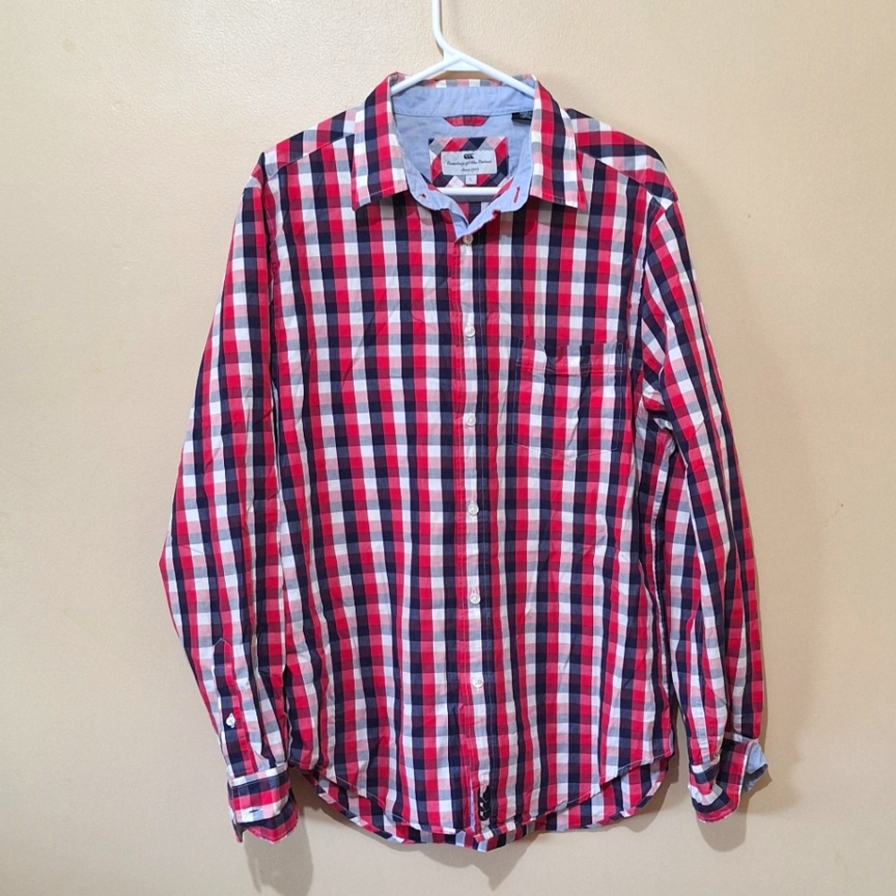 Canterbury Of New Zealand Checkered Shirt